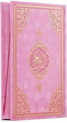Çocuk Serisi Ayraçlı Orta Boy Bilgisayar Hattı Arapça Sıvama Kapak Kuran-ı Kerim - Pembe - Furkan Neşriyat
