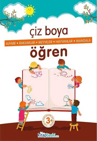 Çocuklar İçin Boyama Kitabı - Çiz Boya Öğren - Edulal Çocuk