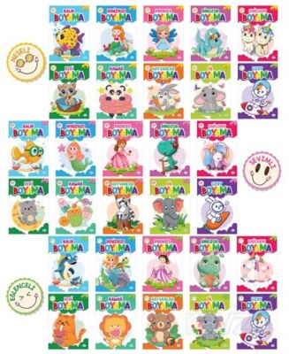 Çocuklar İçin Boyama Seti (30 Kitap Takım) - 1