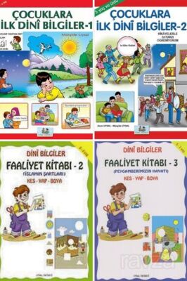 Çocuklar İçin Faaliyetli ve Etkinlikli Temel Dini Bilgiler Seti (4 Kitap) - 1