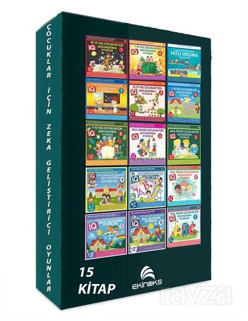 Çocuklar İçin IQ Geliştirici Zeka Oyunları (15 Kitap Set) - 1