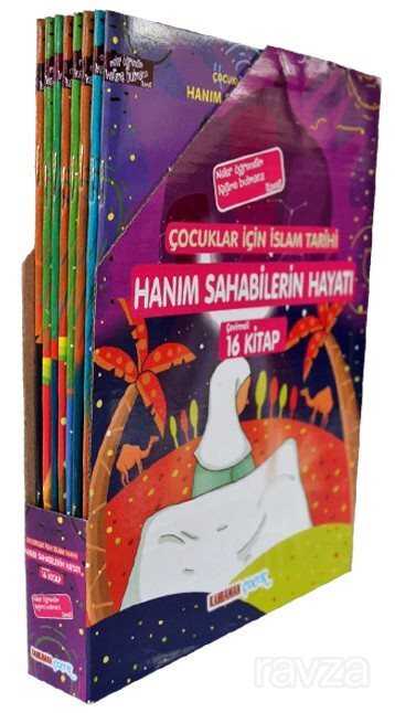 Hanım Sahabilerin Hayatı (Çevirmeli 16 Kitap, 4 Renk, Kuşe, Kutulu) - Kahraman Yayınları