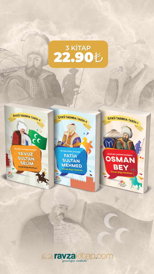 Çocuklar İçin Öykü Tadında Osmanlı Tarihi (3 Kitap) - 1