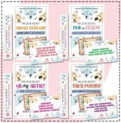 Çocuklar İçin Psikoloik Destek Serisi 4 Kitap - Ayraç ve Kartpostallı Özel Set -1 - Nesnel Yayınları