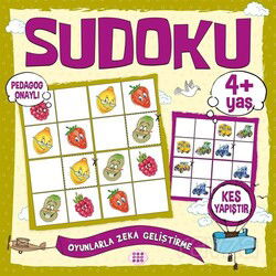 Çocuklar İçin Sudoku-Kes Yapıştır (4+ Yaş) - Dokuz Yayınları (Konya)