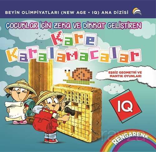 Çocuklar İçin Zeka ve Dikkat Geliştiren Kare Karalamacalar - Ekinoks Yayın Grubu