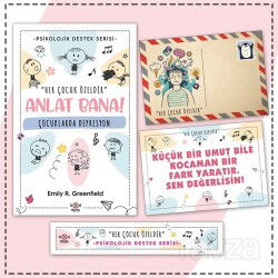 Çocuklarda Depresyon - Kartpostal ve Ayraç - Nesnel Yayınları