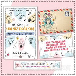 Çocuklarda Travma Sonrası Stres Bozukluğu - Kartpostal ve Ayraç - Nesnel Yayınları