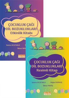 Çocukluk Çağı Dil Bozuklukları (Resimli Kitap / Etkinlik Kitabı) (2 Kitap) - 1