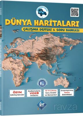 Coğrafyanın Kodları Dünya Haritaları Çalışma Defteri ve Soru Bankası - 1