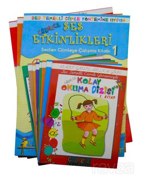 Çözmece Kolay Okuma Yazma Seti 1. Sınıflar İçin (11 Kitap Takım) - Mercan Okul Yayınları