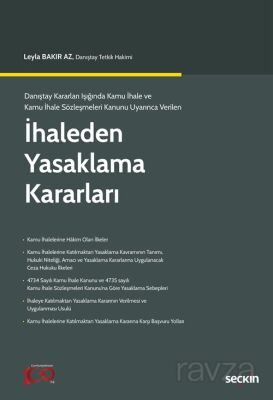 Danıştay Kararları Işığında Kamu İhale ve Kamu İhale Sözleşmeleri Kanunu Uyarınca Verilen - İhaleden - 1