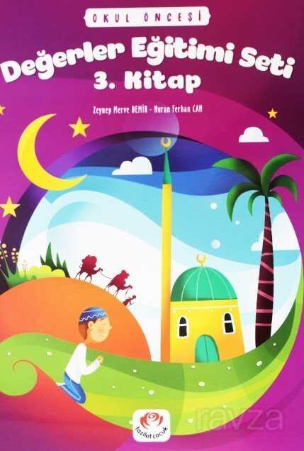 Değerler Eğitimi Seti 3. Kitap Stickerli (5 Yaş ve Üzeri) - Çamlıca Çocuk Yayınları