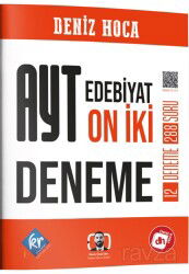 Deniz Hoca AYT Edebiyat 12 Deneme - KR Eğitim Yayınları