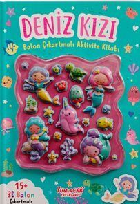 Deniz Kızı Balon Çıkartmalı Aktivite Kitabı - 1