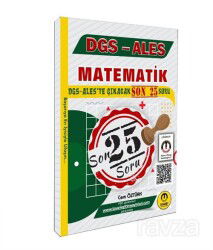 DGS - ALES Matematik Son 25 Soru - Tasarı Yayıncılık