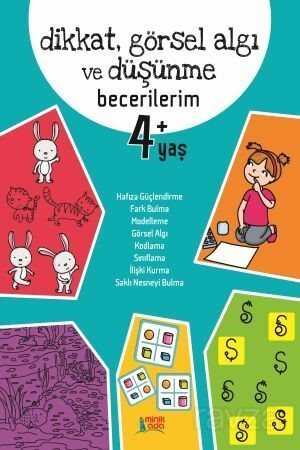 Dikkat Görsel Algı ve Düşünme Becerileri (4+ Yaş) - Minik Ada Yayınları