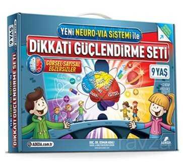 Dikkati Güçlendirme Seti 3 Kitap (9 Yaş) (Yeni Neuro-Via Sistemi ile) - Adeda Yayıncılık