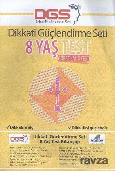 Dikkati Güçlendirme Seti 8 Yaş (Görsel Algı Testi) - Adeda Yayıncılık