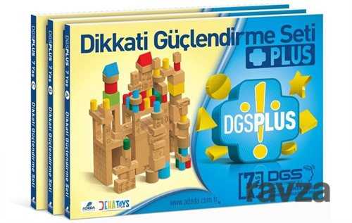 Dikkati Güçlendirme Seti Plus 7 Yaş (3 Kitap - Ahşap Materyaller Hariç) - 1