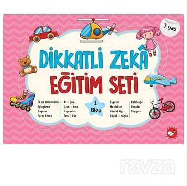Dikkatli Zeka Eğitim Seti 1. Kitap- 3 Yaş - Beyaz Balina Yayınları