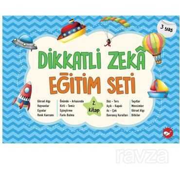 Dikkatli Zeka Eğitim Seti 2. Kitap- 3 Yaş - Beyaz Balina Yayınları