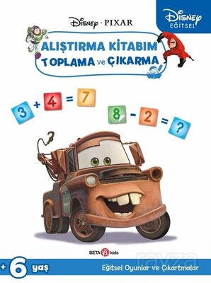 Disney Eğitsel Arabalar Çıkartmalı Alıştırma Kitabım Toplama ve Çıkarma - 1