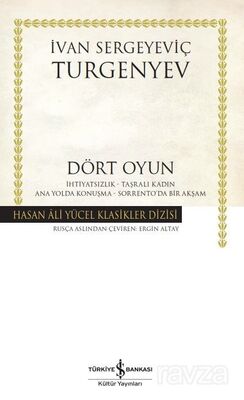 Dört Oyun İhtiyatsızlık Taşralı Kadın Ana Yolda Konuşma Sorrento'da Bir Akşam (Karton Kapak) - 1