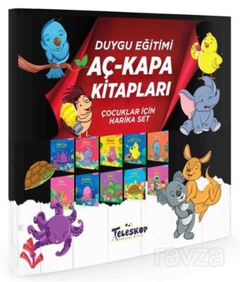 Duygu Eğitimi Kitapları - Aç Kapa Kitaplar Serisi (10 Kitap) - 1