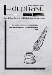 Edephane Dergisi sayı:1 Ocak-Şubat-Mart- 2024 - Cinius Yayınları