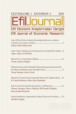 Efil Ekonomi Araştırmaları Dergisi Cilt:1 Sayı:2 - 1