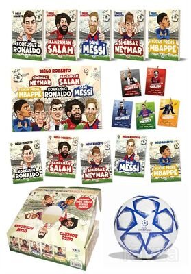 Efsane Futbolcular Kutulu Set (5 Kitap Takım- Futbol Topu Hediyeli) - 1