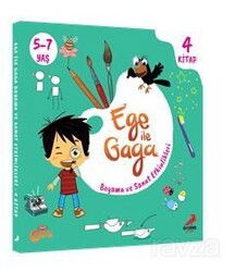 Ege ile Gaga Boyama ve Sanat Etkinlikleri (4 kitap) - Erdem Çocuk Yayınları