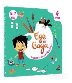 Ege ile Gaga Boyama ve Sanat Etkinlikleri (4 kitap) - 1