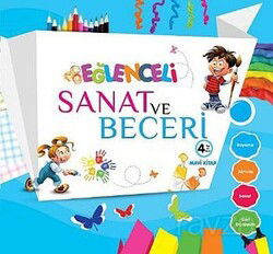 Eğlenceli Sanat ve Beceri Mavi Kitap 4 Yaş - Parıltı Yayıncılık