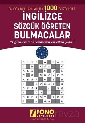 En Çok Kullanılan İlk 1000 Sözcük ile İngilizce Sözcük Öğreten Bulmacalar - 1