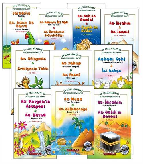 En Güzel Hikayeler Peygamberlerin Hayatı (Renkli, 10 Kitap Set) - Tebessüm