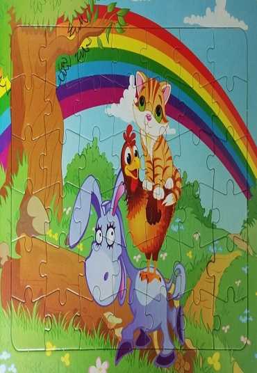 Eşek, Tavuk ve Kedi Yapbozu - Ravzakitap Kampanya