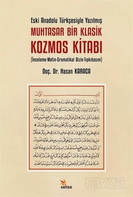 Eski Anadolu Türkçesiyle Yazılmış Muhtasar Bir Klasik Kozmos Kitabı - 1