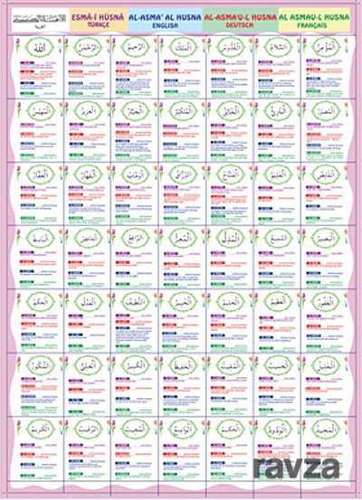 Esma-i Hüsna (Poster) - Uysal Yayınları (İstanbul)