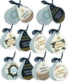 Esma-ül Hüsna Damla Şekilli Kartela (10'lu Paket) Arapçası, Türkçesi ve Anlamı - 1