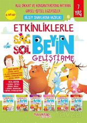 Etkinliklerle Sağ Beyin Sol Beyin Geliştirme (7 Yaş) 6'lı Set - Hayy Kitap