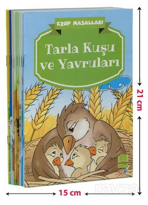 Ezop Masalları Seti (10 Kitap Takım - Küçük Boy) - Ema Çocuk