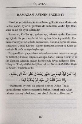 Fazilet ve Hikmetleriyle Üç Aylar Mübarek Günler ve Geceler - 7