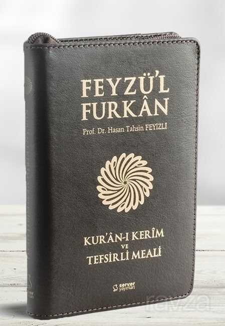 Feyzü'l Furkan Kur'an-ı Kerim ve Tefsirli Meali (Cep Boy - Fermuarlı) Deri Ciltli - 7