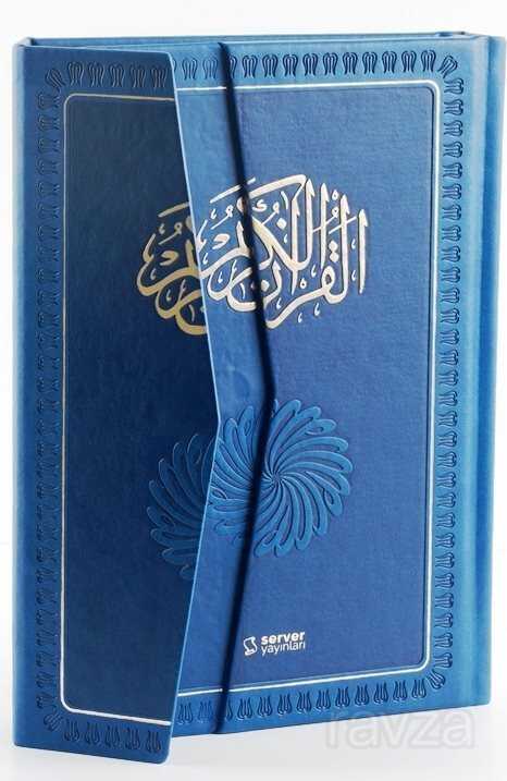 Feyzü'l Furkan Kur'an-ı Kerim ve Tefsirli Meali - Mavi (Büyük Boy - Mushaf ve Meal - Mıklepli) - 2