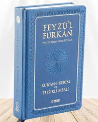 Feyzü'l Furkan Kur'an-ı Kerîm ve Tefsirli Meali (Büyük Boy - Mushaf ve Meal - Ciltli) Lacivert - Server Yayınları