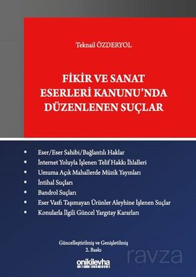 Fikir ve Sanat Eserleri Kanunu'nda Düzenlenen Suçlar - 1