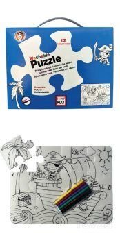 Funny Mat Washable Puzzle - Korsan Adası - 1