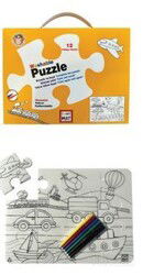 Funny Mat Washable Puzzle - Taşıtlar - Akademi Çocuk Yayınları